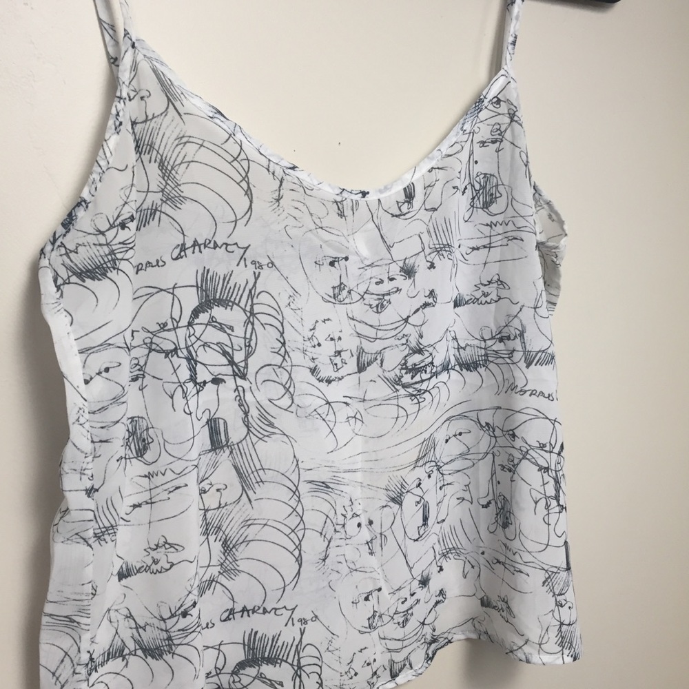 American Apparel chiffon tank top